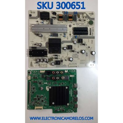 KIT DE TARJETAS PARA TV VIZIO / NUMERO DE PARTE MAIN TD.MT5691T.U762 / A0006700J / AP3116009C / M0005S00R / AY324H00DS / 0C8B7D9BDCC1 / NUMERO DE PARTE FUENTE P650D312DA / SHG6503B-247E / PANEL V650DJB-E03 REV. C1 / MODELO M65Q6-J09